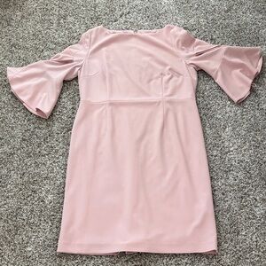 Preston & York Blush Pink Bell-Sleeve Midi Dress